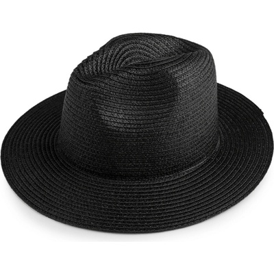 Letní klobouk / slamák unisex k dozdobení 5 černá
