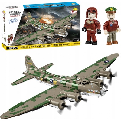 COBI 5749 World War II Americký dálkový bombardovací letoun Boeing B-17F Létající pevnost (Memphis Belle) 1:48 – Zbozi.Blesk.cz