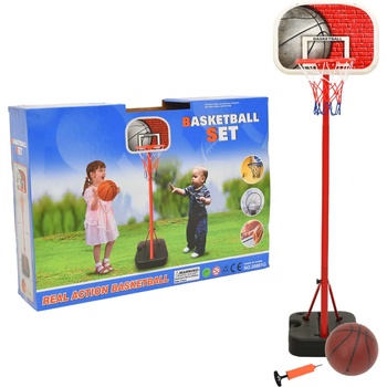 Image 1 of vidaXL Преносим баскетболен комплект, регулируем, 138, 5-166 см (80347)