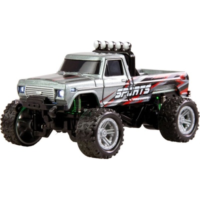 AMEWI RC Monster Truck kovový RTR LED Tempomat 2,4GHz šedý 1:64