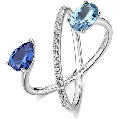 Brosway strieborný prsteň Fancy Freedom Blue BWFFB134