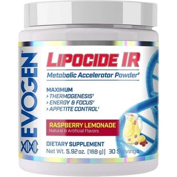 Evogen Nutrition Lipocide IR | Metabolic Accelerator Powder [168 грама] Малинова лимонада