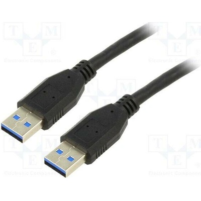 Goobay 95717 křížený,USB 30, USB A vidlice,z obou stran, 1m, černý