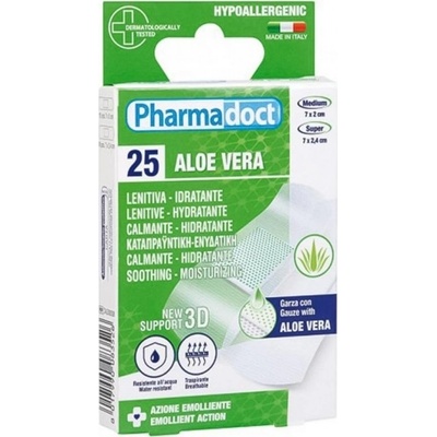 Pharmadoct Náplasť s ALOE VERA s hojivým účinkom | 25 ks