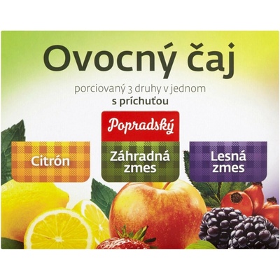 Popradský Ovocný čaj citr záhr.zmes les.zmes. 90 x 2 g