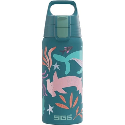 Sigg Shield Therm One detská termo fľaša na pitie 500 ml modrý svet