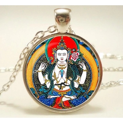 Woodrow Přívěsek Buddha GL2508 red/gold