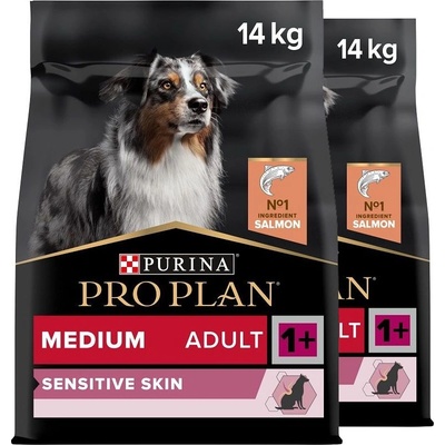 PRO PLAN Adult Medium Sensitive Skin salmon 2x14 kg