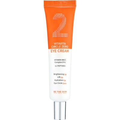 Be The Skin Vitavita Circle Zero Eye Cream Rozjasňujúci očný krém s vitamínmi a 11 peptidmi 30 g