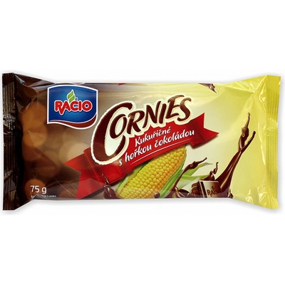 Racio Cornies kukuřičné chlebíčky s hořkou čokoládou 75 g
