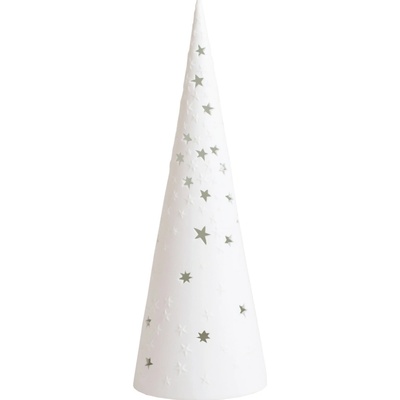 räder Porcelánový LED svícen ve tvaru stromečku 30 cm, bílá barva, porcelán