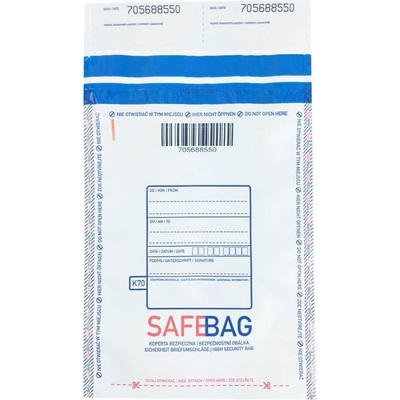 Bezpečnostní obálky SAFEBAG K70 160x245+35 mm