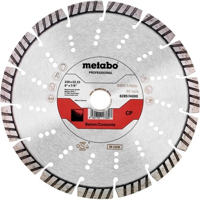 Metabo 628574000 diamantový řezný kotouč Průměr 230 mm Ø otvoru 22.23 mm 1 ks
