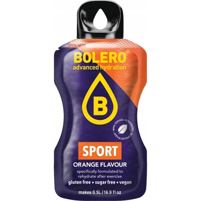Bolero Drink Sport Orange so stéviou 3 g