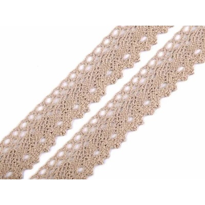 Krajková stuha 28mm béžová – Zboží Mobilmania