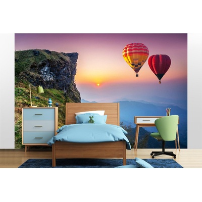 DIMEX ART Самозалепваща се флизелинова фототапета балони с горещ въздух 375 x 250 см