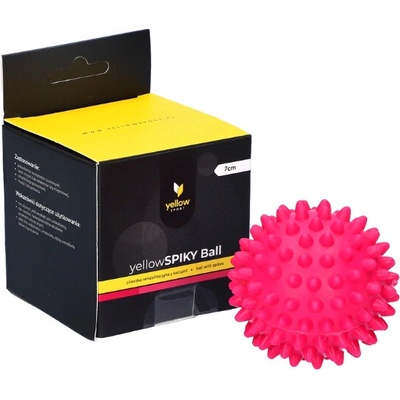 yellowSPORT Rehabilitačná loptička YellowSPIKY ružová 7 cm