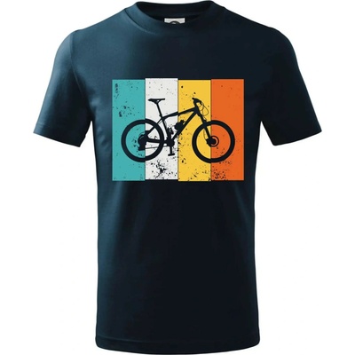 Vintage cycle tričko detské tmavomodrá