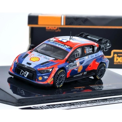 Ixo-models Hyundai I20 N Rally1 Team Shell Mobis Wrt N 4 8th Rally Montecarlo 2023 Lappi Esapekka Janne Ferm 2 Tóny Modré Červené 1:43