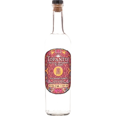 Topanito Mezcal Artesanal 100% Espadín 52% 0,7 l (čistá fľaša)