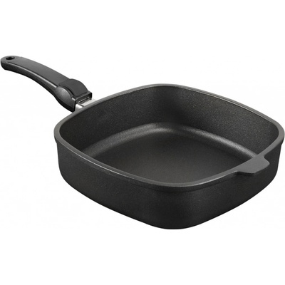 SKK Profesionální titanová hluboká pánev Titanium Durit Indukce hladká odnímatelná ručka 20 x 20 cm