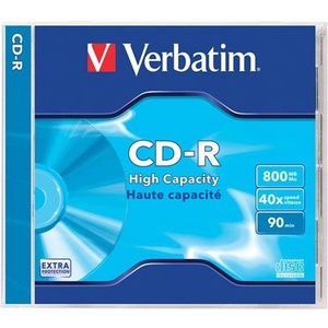 Verbatim CD-R 90 40x Обикновен калъф 1 бр. (1 етикет) 43428 (43428)