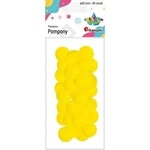 TITANUM Polyester pompons 25 mm yellow intensive 30pcs