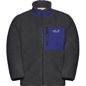 Jack Wolfskin Детско поларено яке Jack Wolfskin Kid's Ice Curl Jacket Fleece jacket - Phantom / Glow Ink - размер 128 (EU) (703-7843-0313)