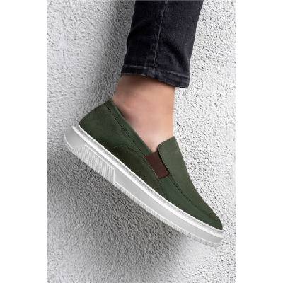 Ducavelli Мъжки обувки от естествен набук - Зелени #397608 (397608_Хаки)