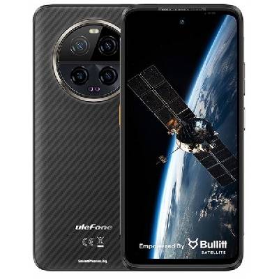 Power Armor 23 Ultra, Удароустойчив (12+12GB) + 512GB, Сателитна Комуникация, Камера Нощно виждане + 50MP + 64MP Zoom3x, Батерия 5280mAh, с 2 сим карти (черен) (Ulefone Armor 23 Ultra)