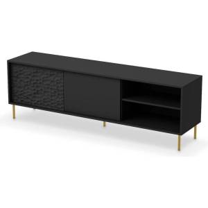 Bogdan Furniture Europe ТВ Шкаф Мебели Богдан Bullet RTV-1-E20, черен цвят