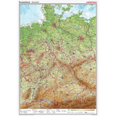 Westermann Deutschland, physisch, Posterkarte