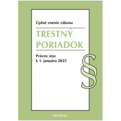 Trestný poriadok. 1. vyd., 1-2025