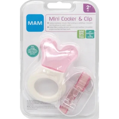 Mam kousátko s pásem Mini Cooler & Clip růžová