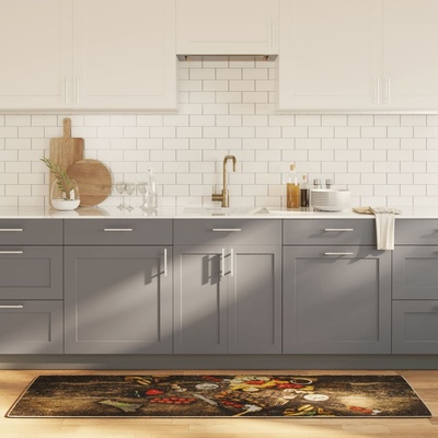 vidaXL Многоцветно кухненско килимче 60x180 см перящоо (136627)