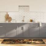 vidaXL Многоцветно кухненско килимче 60x180 см перящоо (136627)