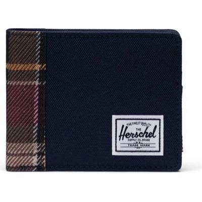 HERSCHEL peňaženka Roy RFID Peacoat Peacoat Plaid 05694
