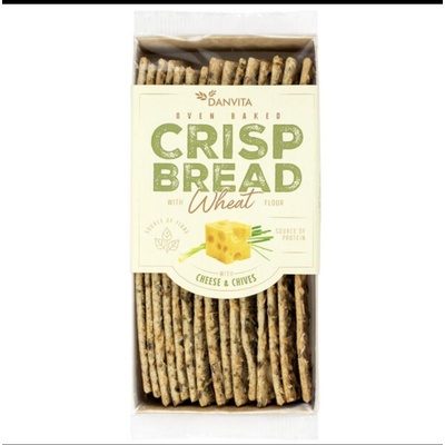 DANVITA Хрупкав хляб със сирене и див лук 130 г