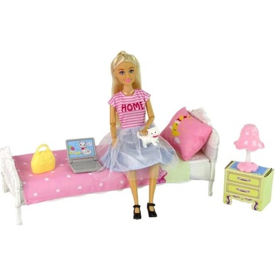 Teddies Кукла Anlily със стави с пластмасова стая 26см с аксесоари