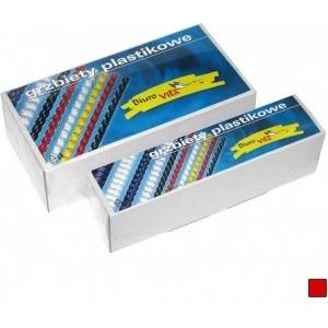 Argon Ridges for binding boards 6 mm 100 pcs. , red