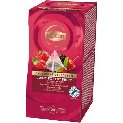 Lipton Pyramids Lesní ovoce černý čaj 25 x 1,7 g