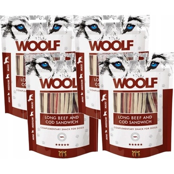 WOOLF Soft Lamb and Cod Sandwich LONG 100 g