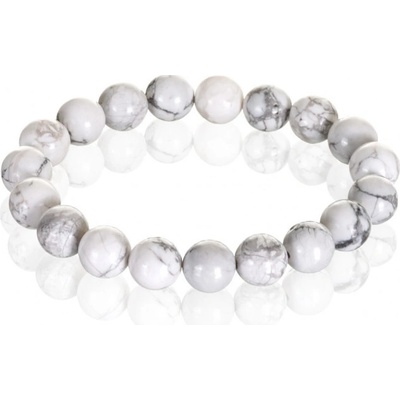 Prosperk náramek z minerálů Howlit korálky S3875