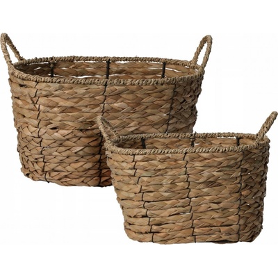 Home Styling Collection Úložné koše s držadly, oplet z mořské trávy, 2 kusy