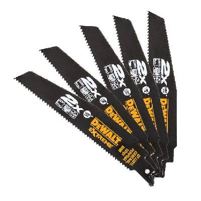 2xLife Bi-Metal Extreme нож за саблен трион 152 мм, 5 броя, DeWALT (DT2301L-QZ) (DT2301L-QZ)
