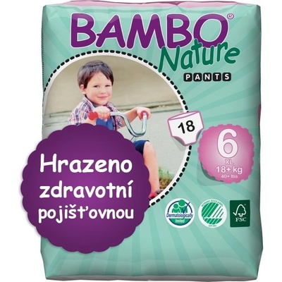 Abena Bambo Nature Pants XL tréningové kalhotky pro 18+ kg 18 ks