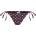 Jack Wills Women's Embroidered Tie Side Bikini Bottoms - Chocolate