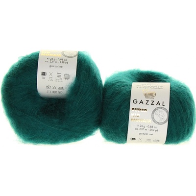 Gazzal Super Kid Mohair 64418 tmavší smaragdová