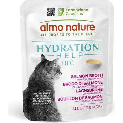Almo Nature HFC Hydratační lososový vývar s filety 50 g