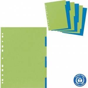 Herlitz Kartonregister A4 6-tlg. 2-farb. GREENline
